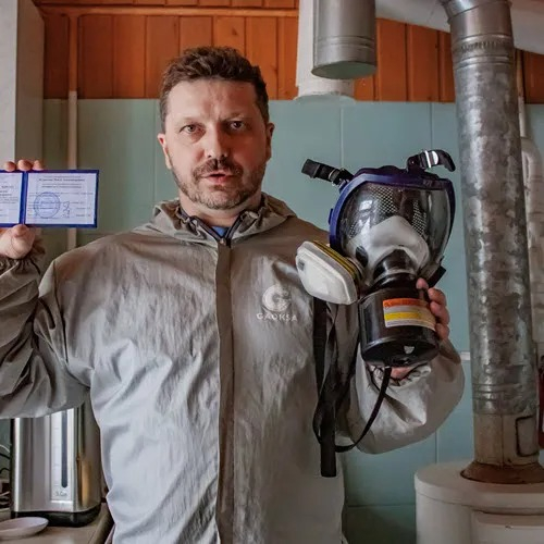 ФОТО Удаление плесени в поселке Московской области Мечниково