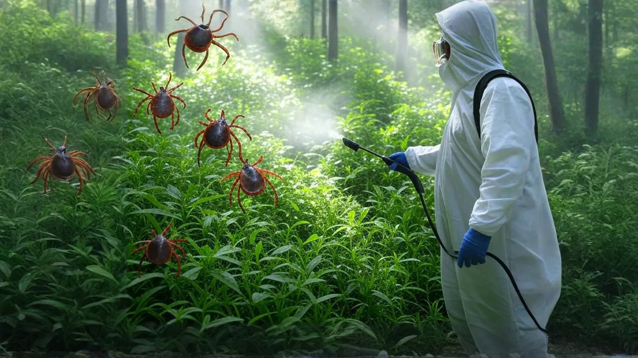 фото: Обработка от клещей в поселке Московской области Мечниково и области